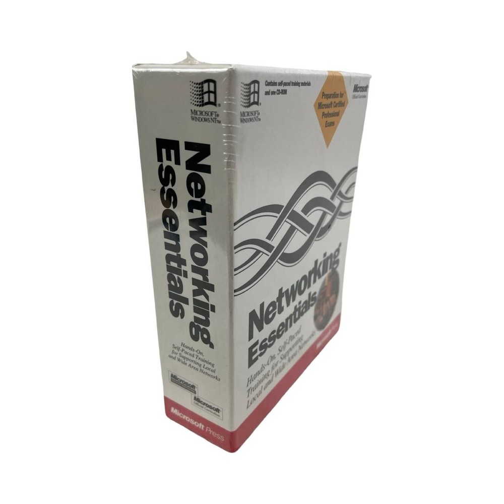 NEW Microsoft Networking Essentials 1996 1st Edition Book & CD Sealed!