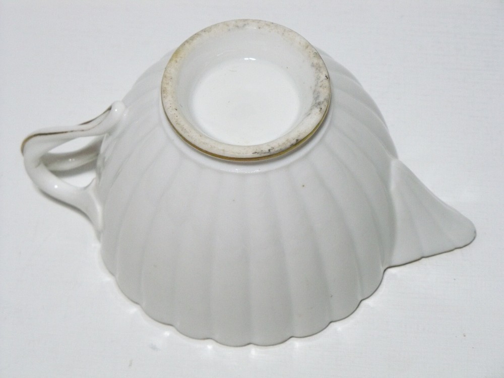 Ceramic Creamer, White With Gold Gilding Features