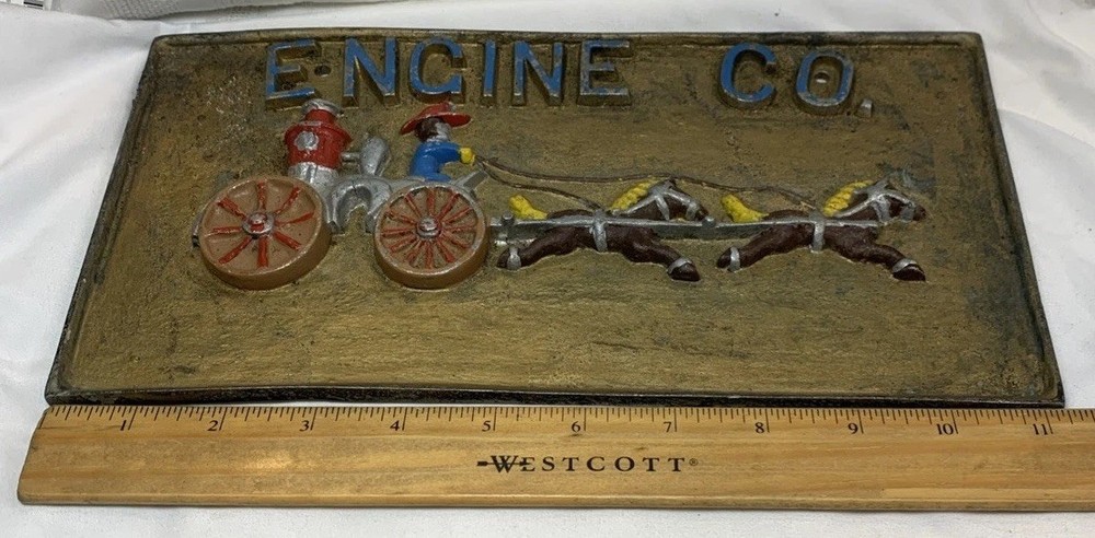 Engine Co. Metal Licence Plate