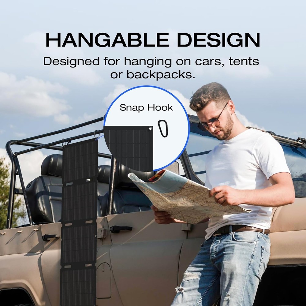 ECOFLOW 45W Portable Solar Panel with Type-C, 25% Conversion Efficiency