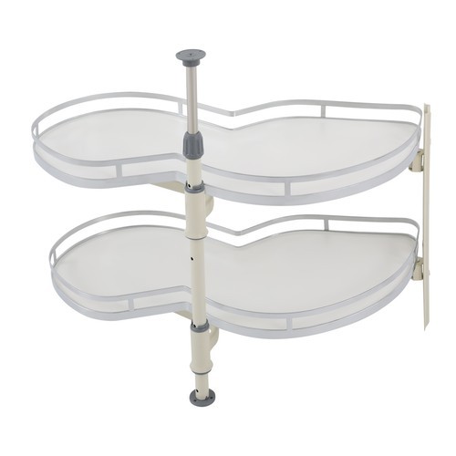 2 Tier Swing Tray Left Blind Corner Kitchen Cabinet Pull Out Kitchen Organizer