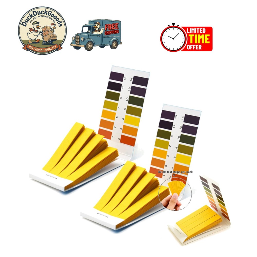 Versatile pH  Strips - 1-14 Range for Teaching, Water, and Soil Tests
