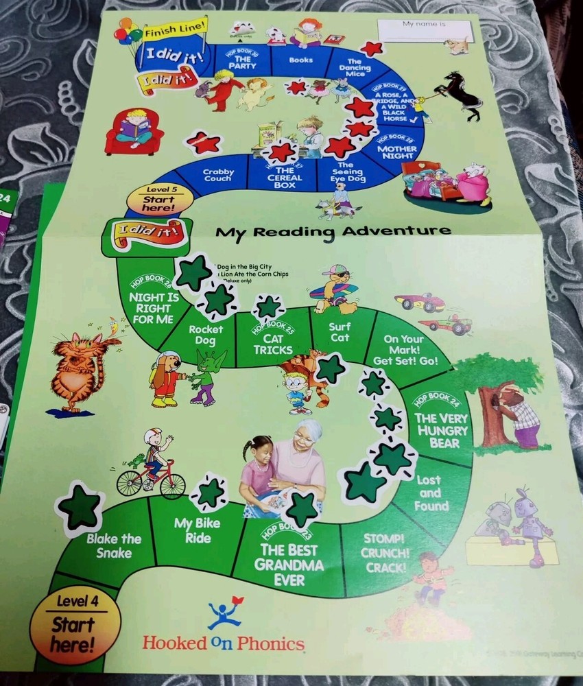 Hooked on Phonics Learn to Read Level 4 Complete Box Set with Workbook