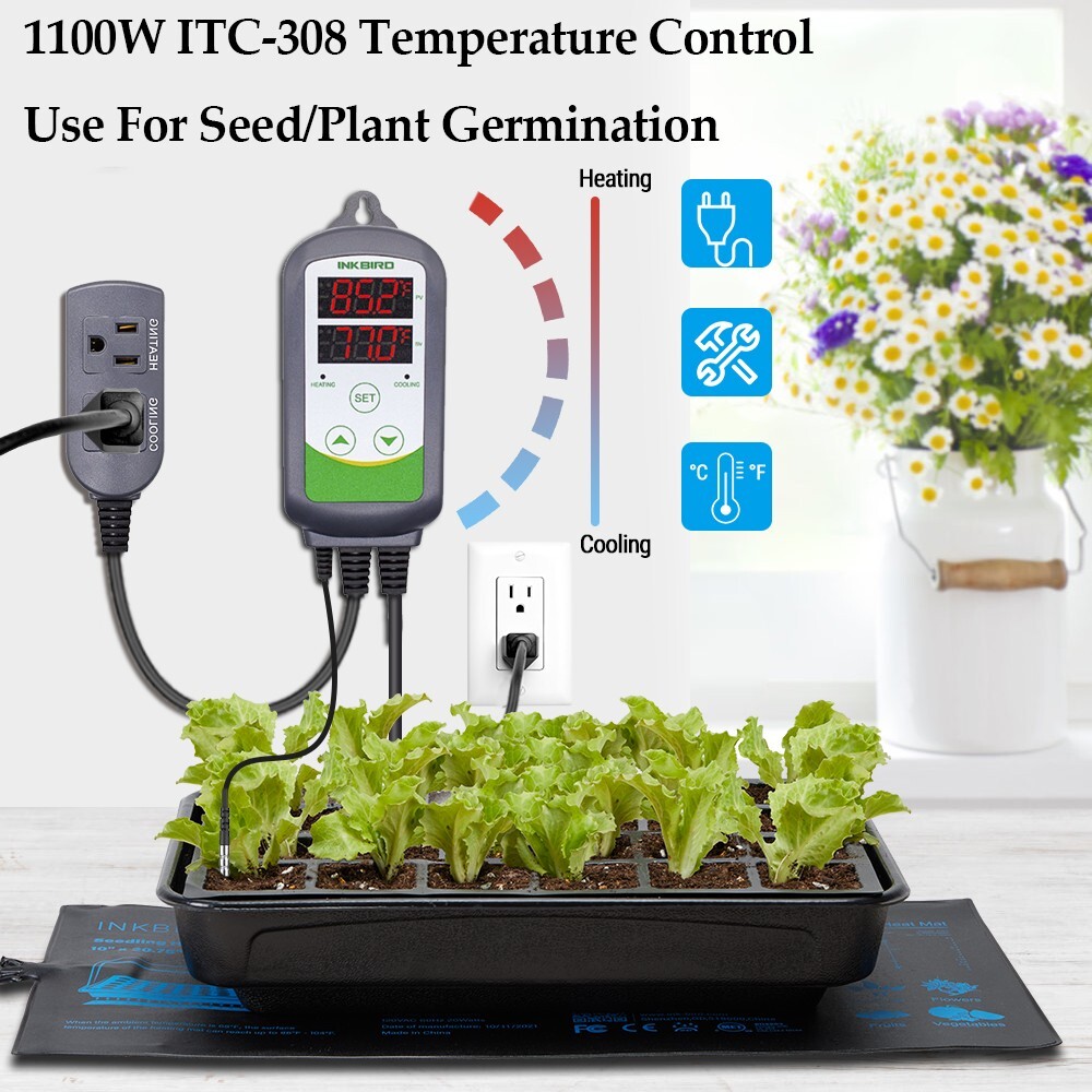Inkbird Temperature Controller Thermostat ITC-308 Refrigerator Brewing Heating