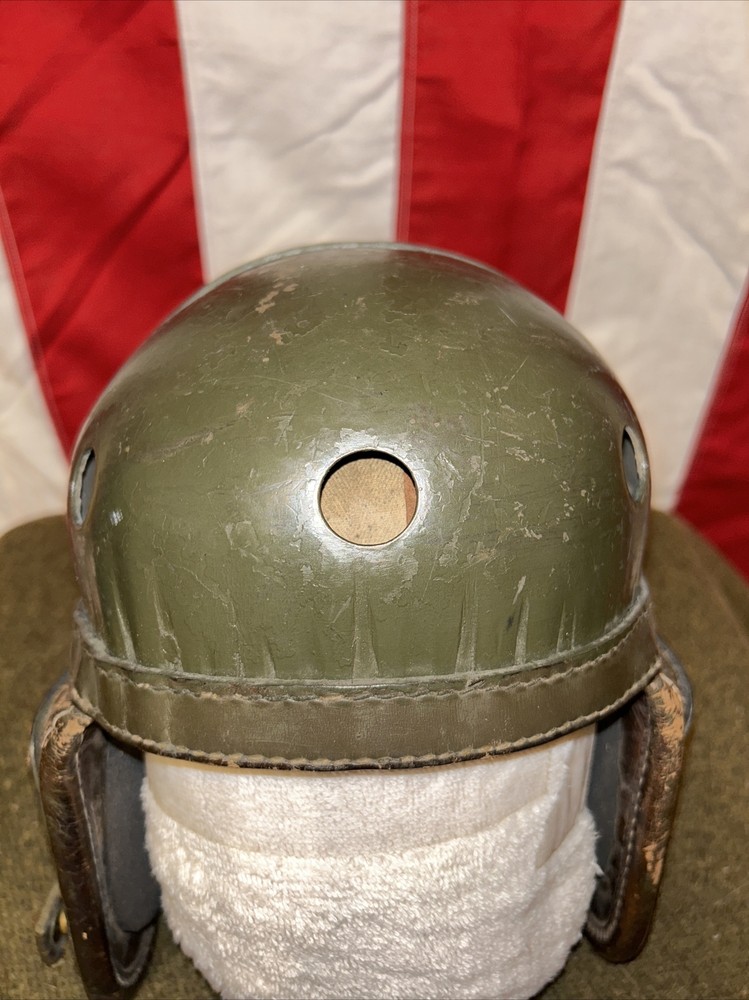 Authentic WW2 Belgian Tanker Helmet