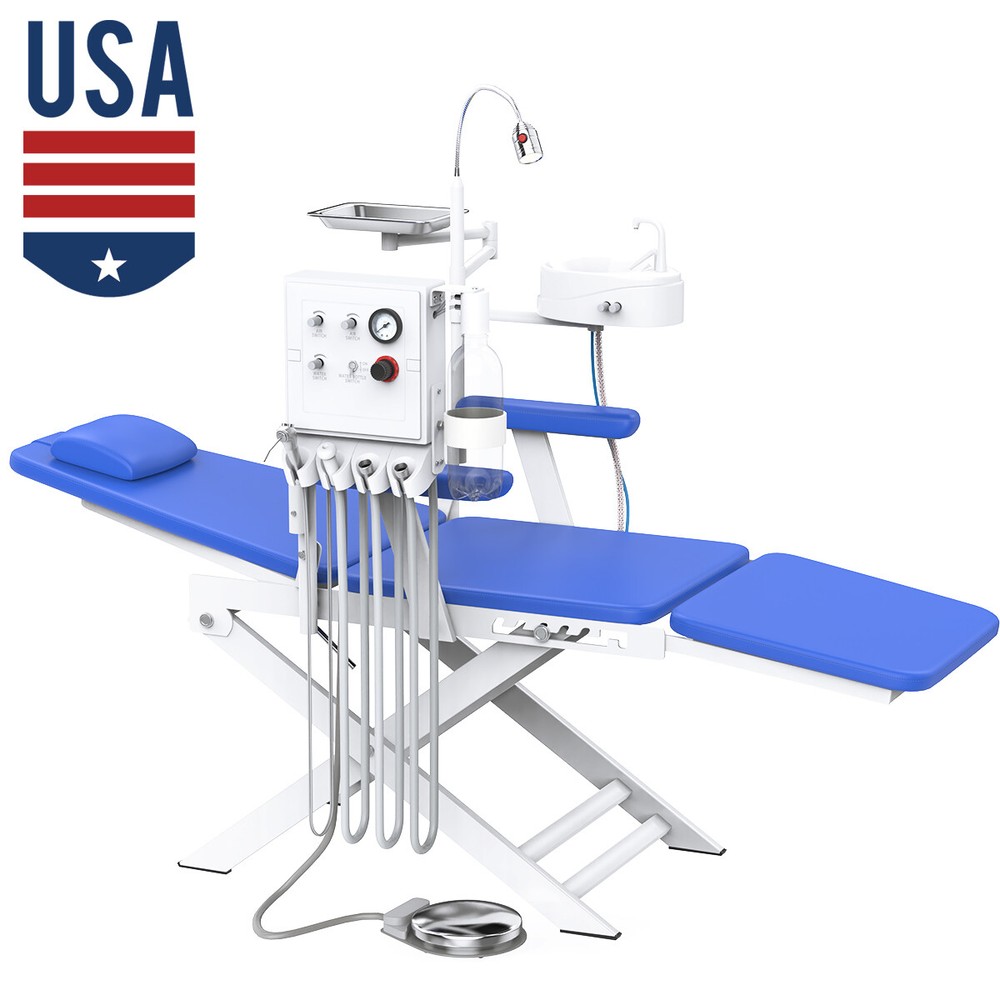 Dental Unit Chair Computer Control PU Leather Compensate Wider / Folding Chair