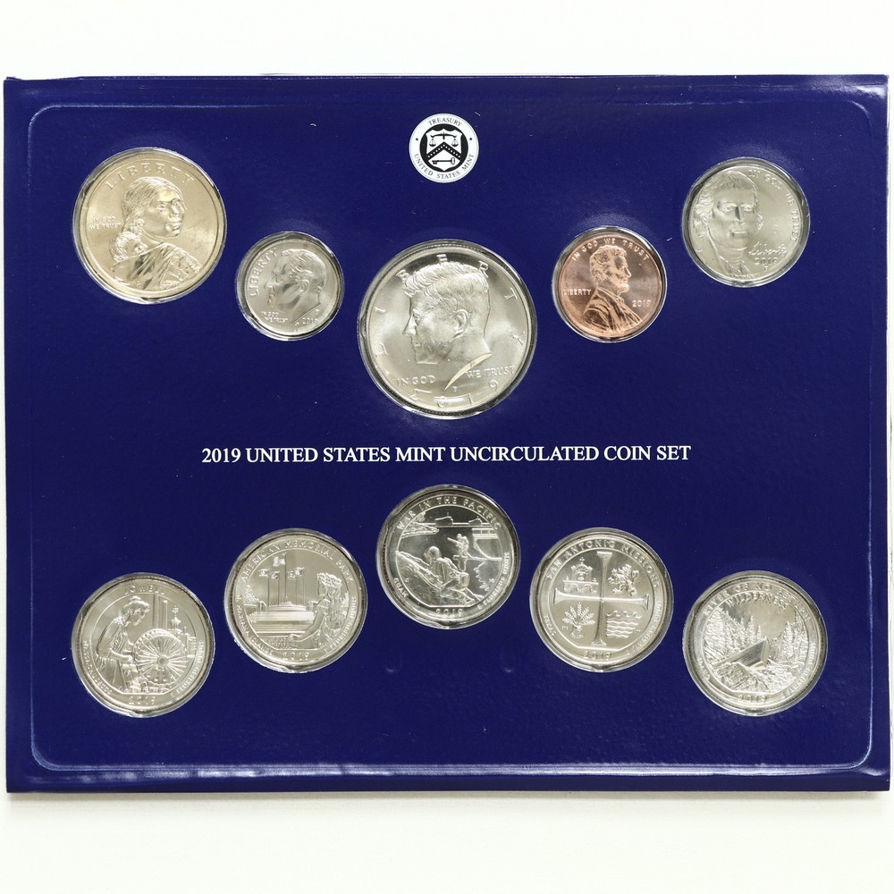 2019 Mint Set Original Sealed Box 20 BU Coins NO W CENT