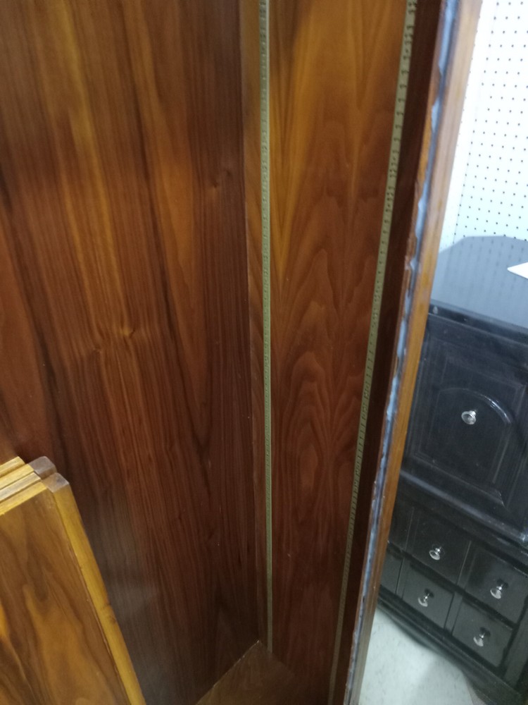 Walnut Glass Front Bookcase / Cabinet