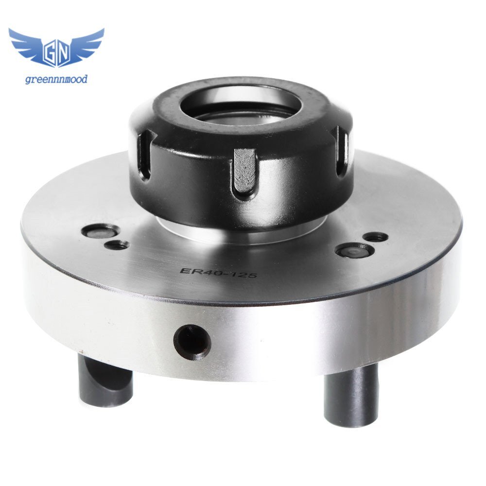 ER40 Collet Chuck 125mm Diameter Compact Lathe Tool Stud 5/8" For Milling