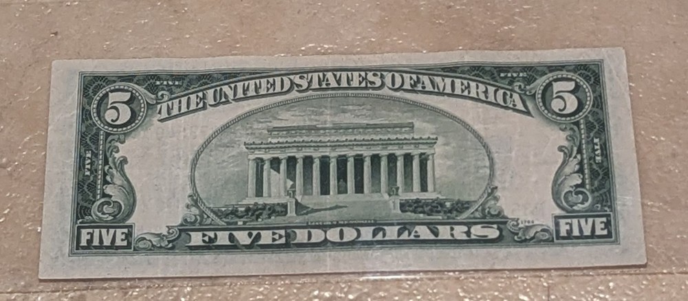 $5 1934-C Five Dollar Note Bill Silver Certificate!!!!!!540