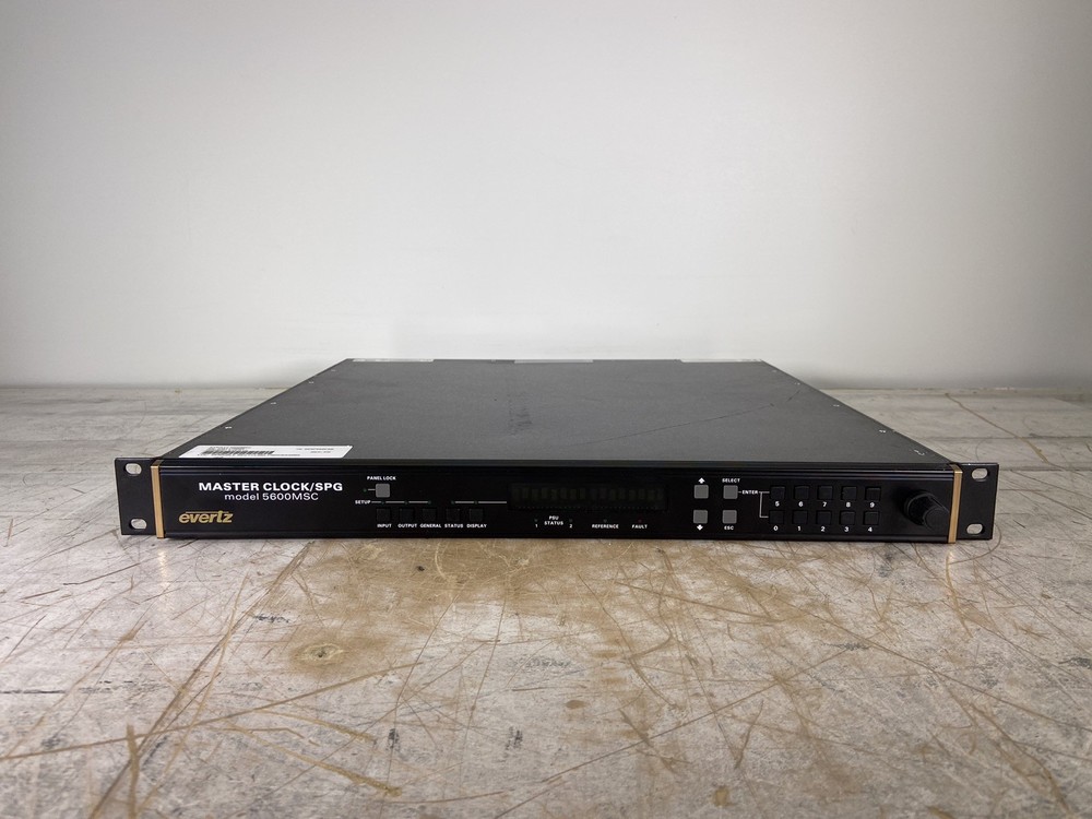 EVERTZ 5600MSC MASTER CLOCK / SPG - READ DESCRIPTION