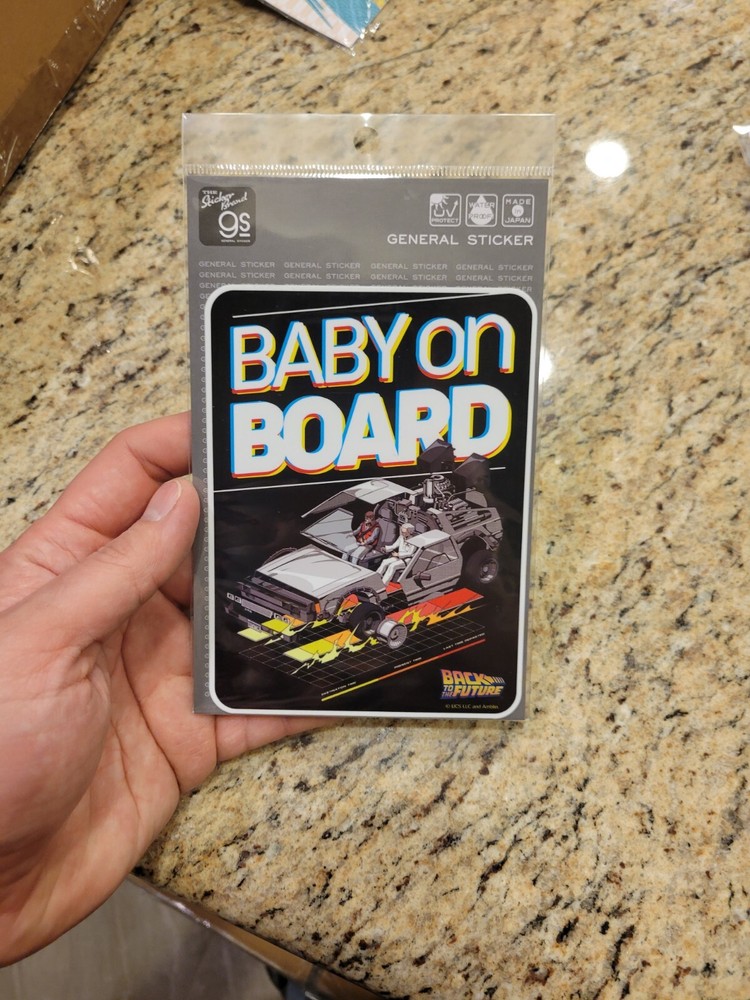Back to the Future Baby on Board Sticker