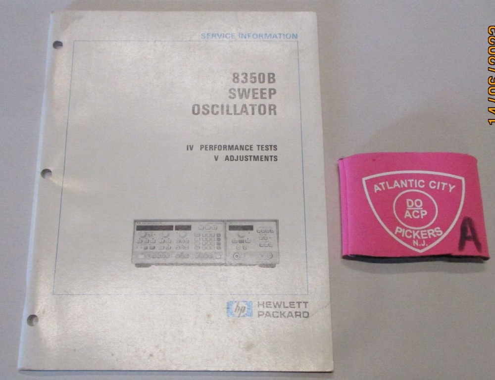 HEWLETT PACKARD 8350B SWEEP OSCILLATOR SERVICE INFORMATION