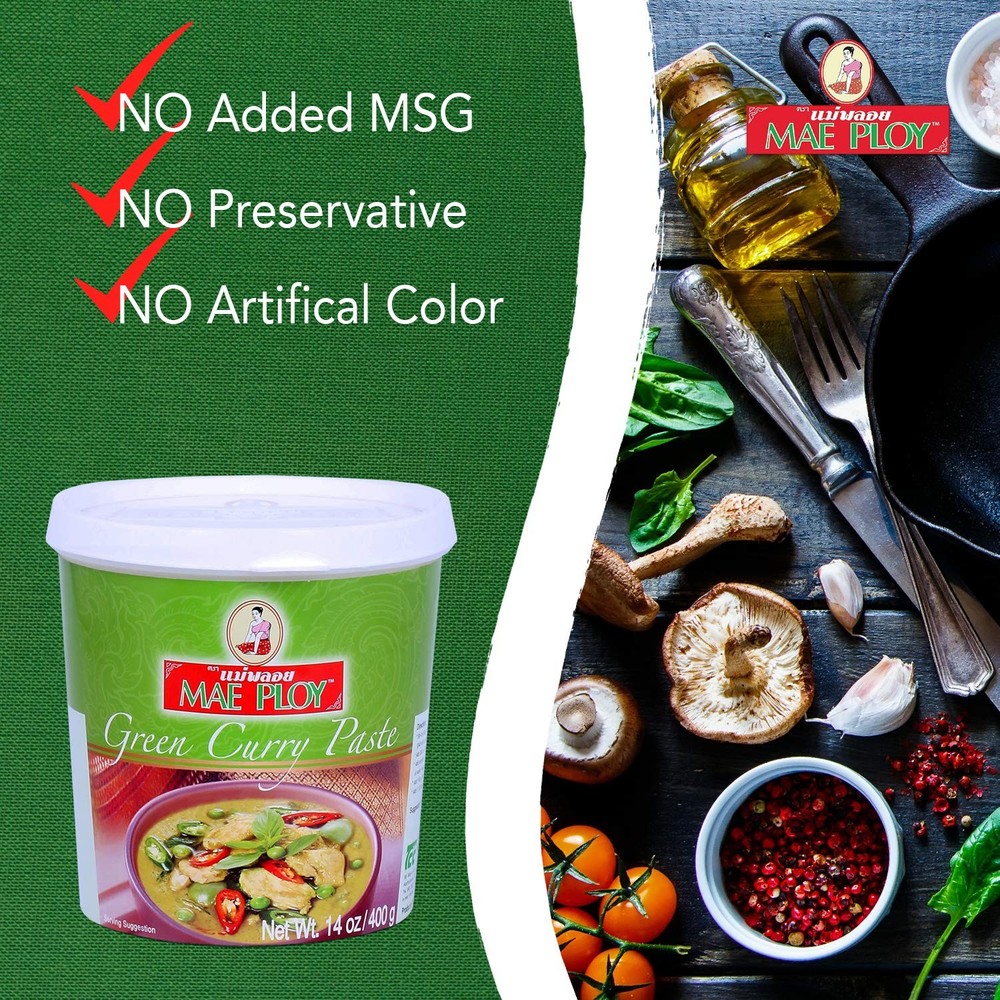 Green Curry Paste, Authentic Thai Green Curry Paste for Thai Curries & Other ...