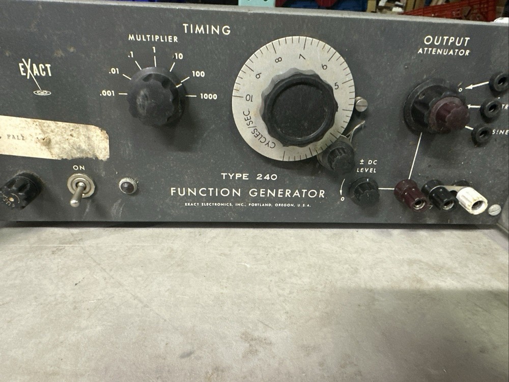 EXACT TYPE 240 FUNCTION GENERATOR Powers On- Untested On Equipment
