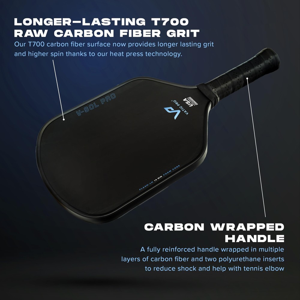 Vatic Pro - V-Sol Pro 16mm - Foam Core - Includes Paddle Cover (Flash Long Ha...
