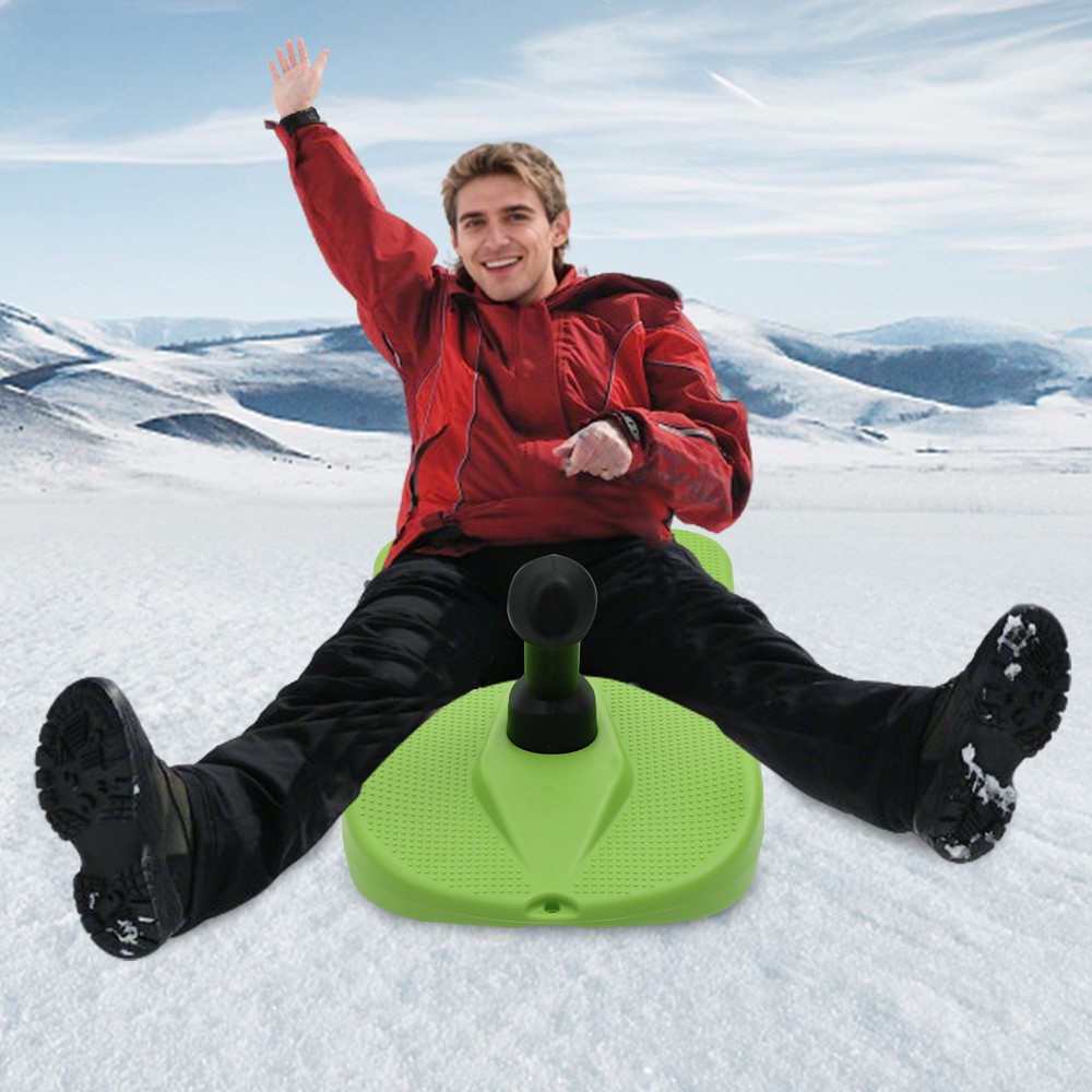 Sledding Snowboard Sled Snow Board Tool w/ Handle & Pull Rope for Kid Winter Fun