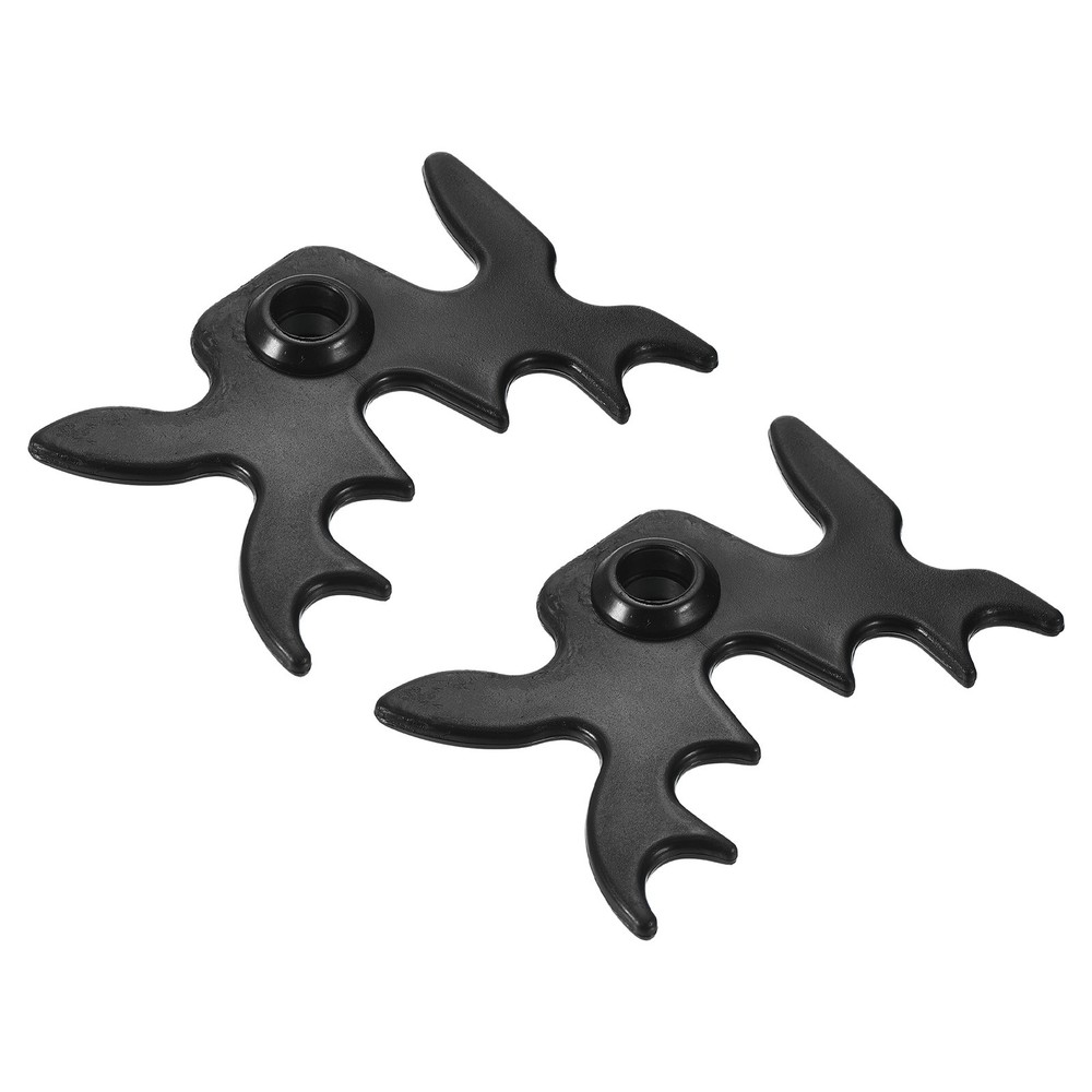 Billiard Bridge Head 13mm ID, 2pcs Plastic for Pool Table, Black