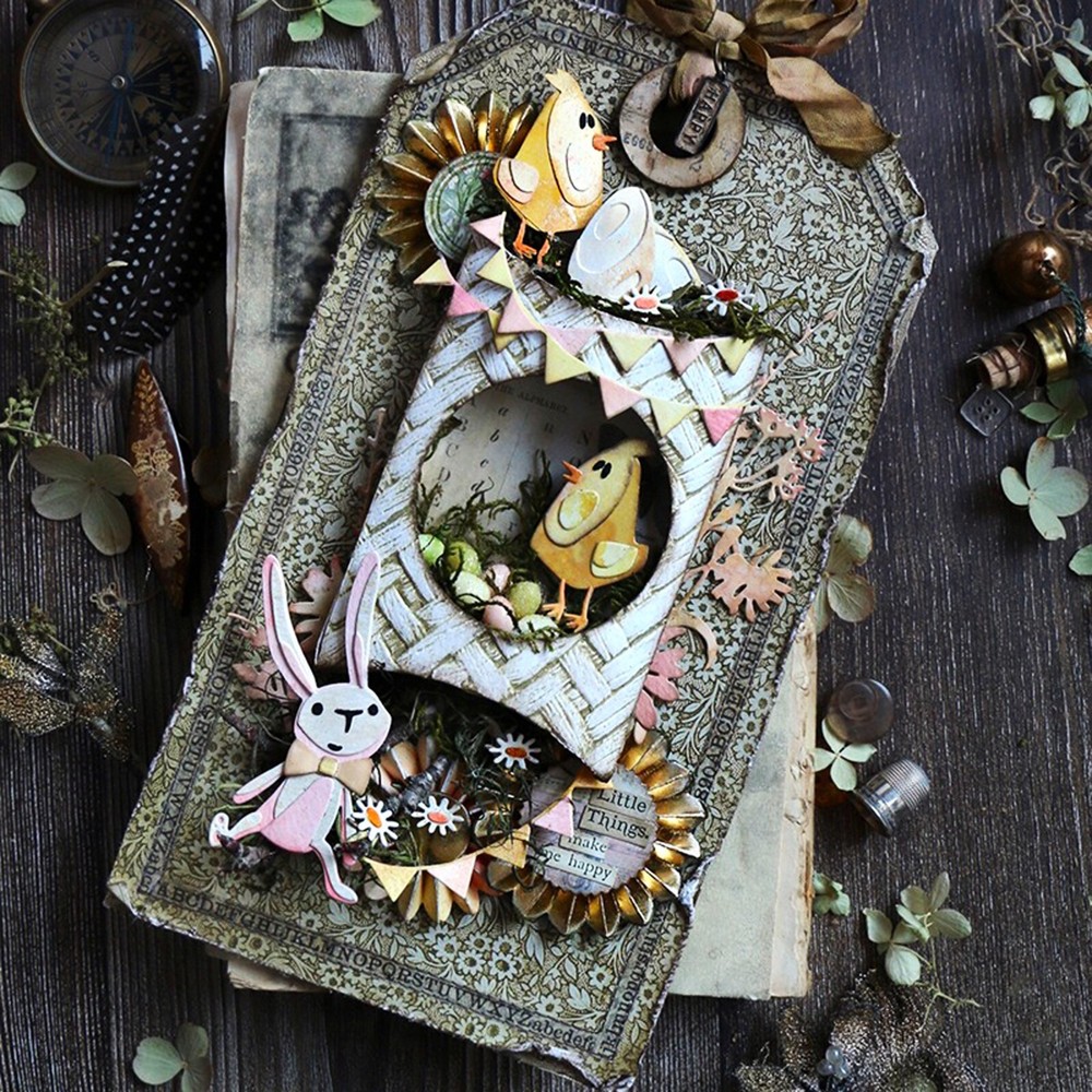 Sizzix Thinlits 5pc Pillow Box #666568 Retail $20.99 by Tim Holtz Vault