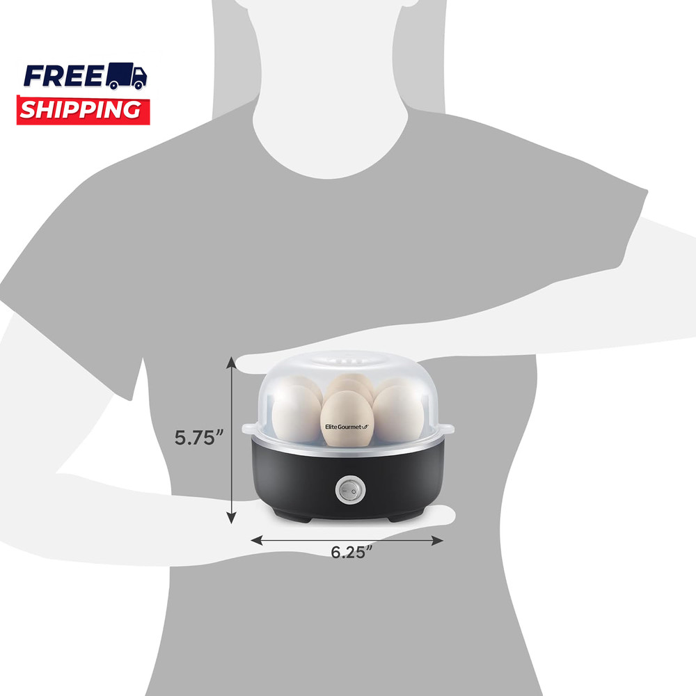 EGC115B Easy Egg Cooker Electric 7 Egg Capacity Soft Medium Hard Boiled Egg
