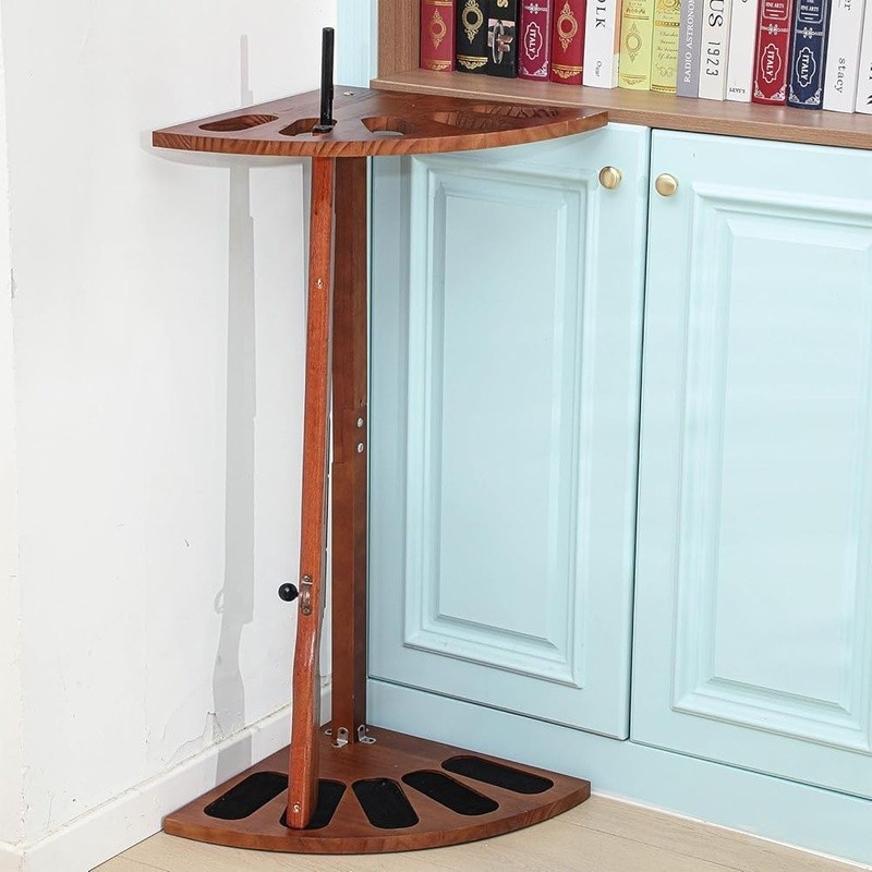 Corner Gun Display Rack Secure Storage Vertical Stand Easy Assembly 5 Firearms