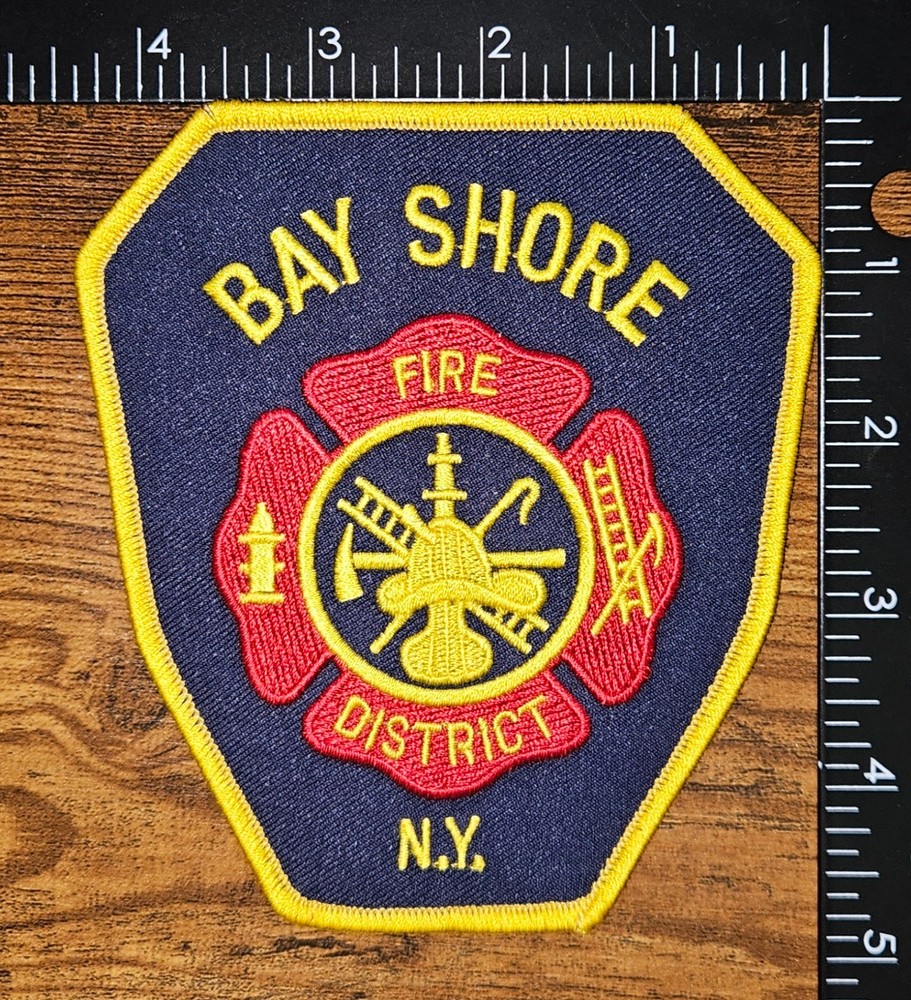 Bay Shore New York Fire District Fire Fighting Shoulder Patch