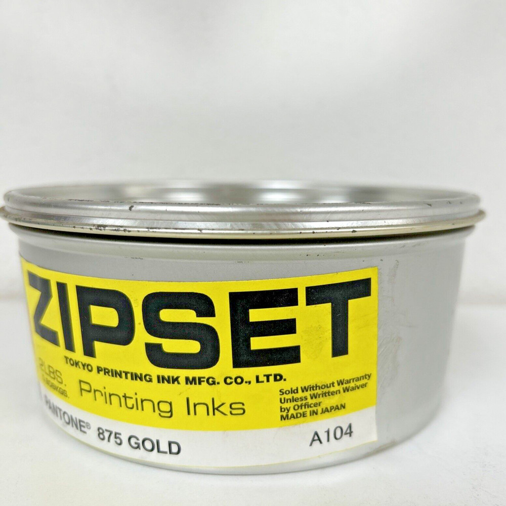 ZIPSET OFFSET PRINTING INK PANTONE 875 GOLD / 2LBS