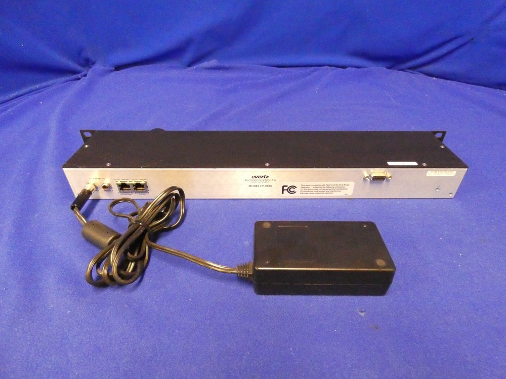 Evertz CP-9000 Control Panel w/1 External Power Supply