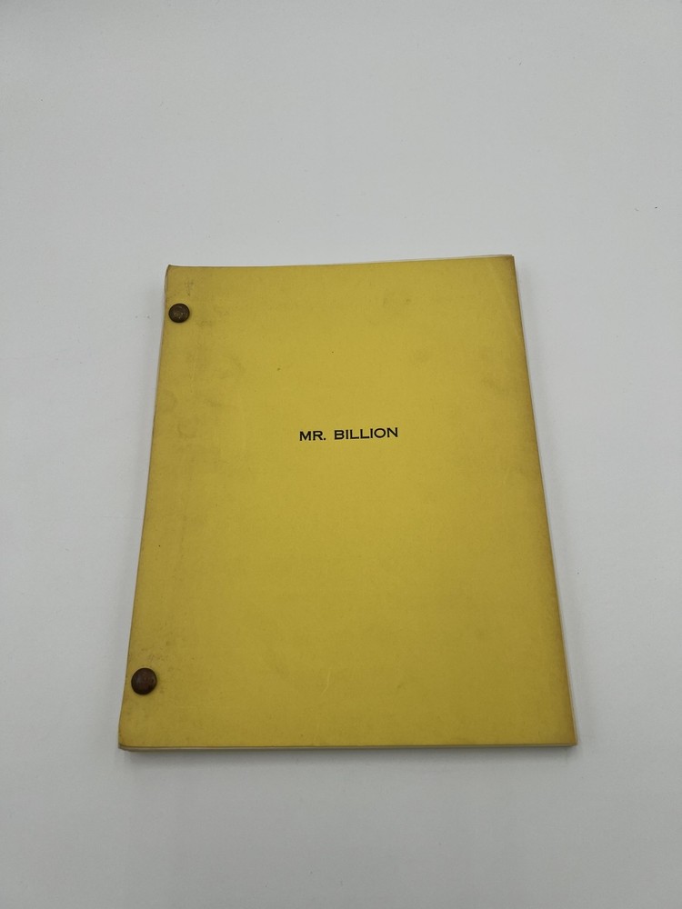 Mr. Billion 1976 Movie Script Screenplay Ken Friedman Jonathan Kaplan Yellow