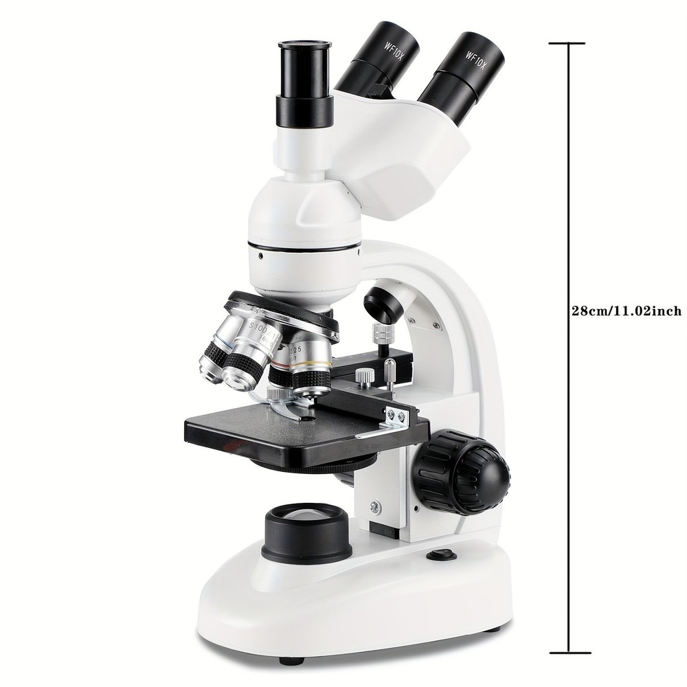 Zoom 2000x single-lens student microscope, bioluminescent diode, laboratory, chi