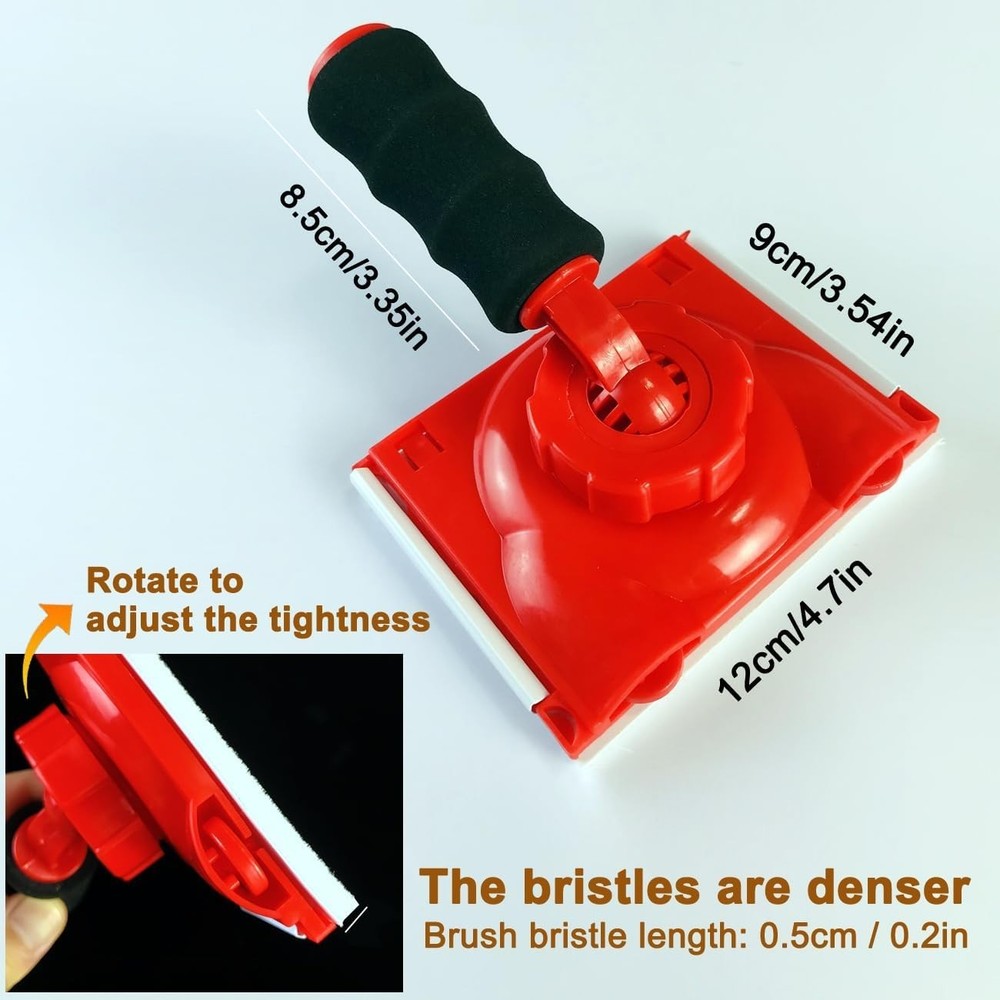 Pro-Grade Paint Edger with Rotatable Handle & Replacement Pads for Precision