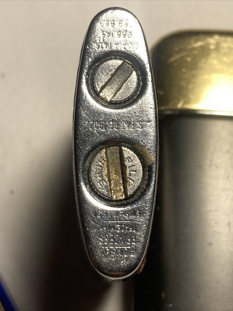 2 Vintage Ronson Typhoon Gold Black Tone Lighter