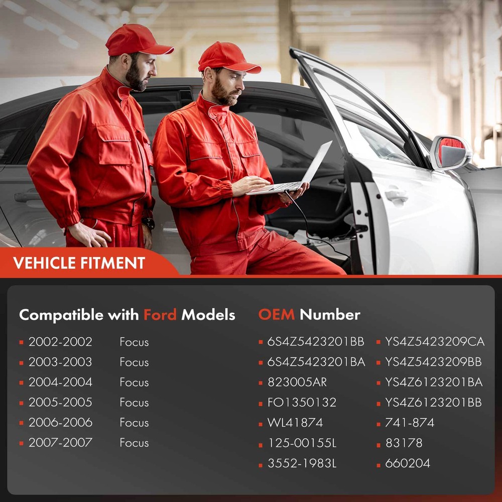 Power Window Regulator with Motor for Ford Focus 2000-2007 4/5-Doors Front Left