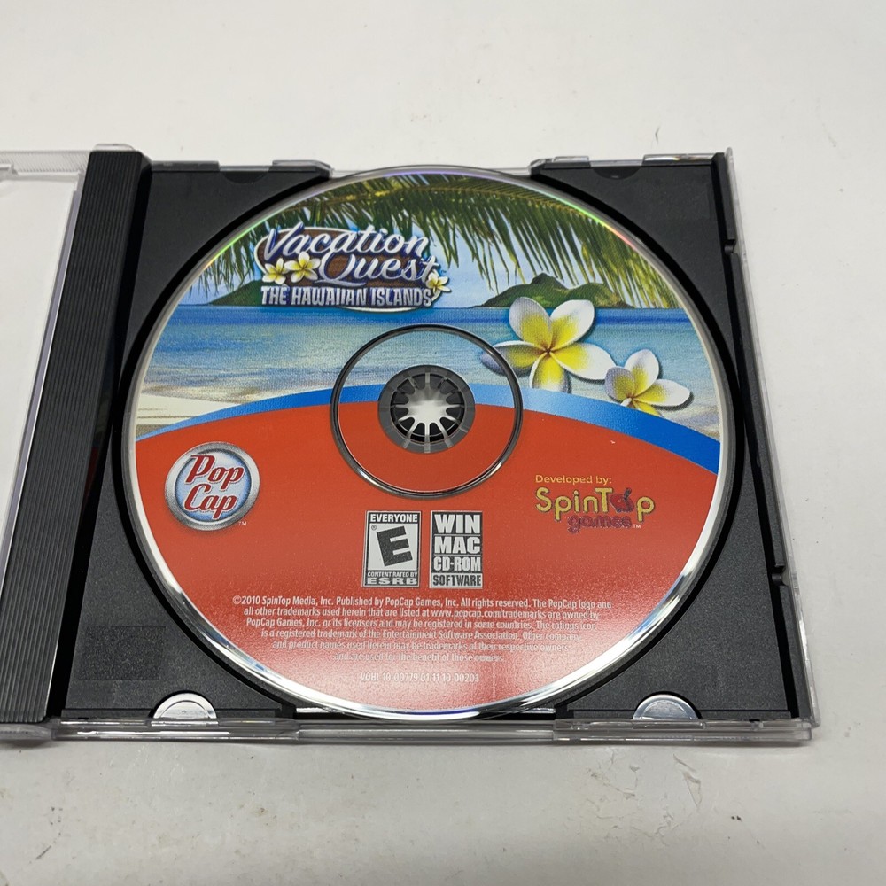 Pop Cap Vacation Quest Hawaiian Islands Win Mac CD-Rom Software