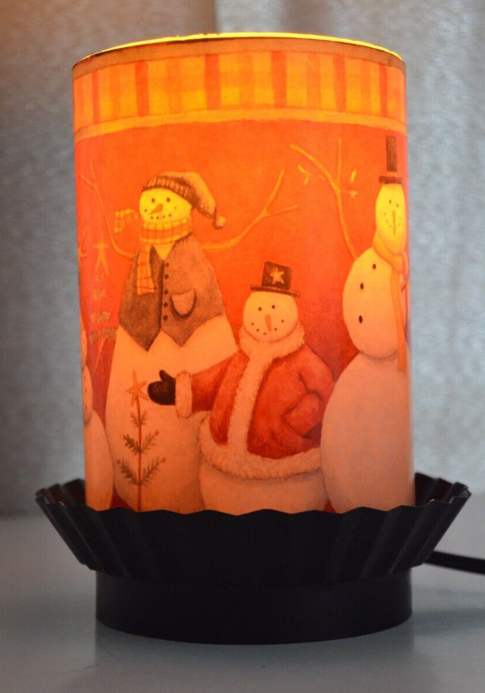 Snowman Luminary Electric Candle - tested