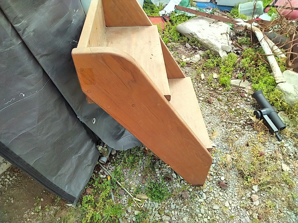 Teak Cabin Steps, 1985 Chris Craft Commander 282