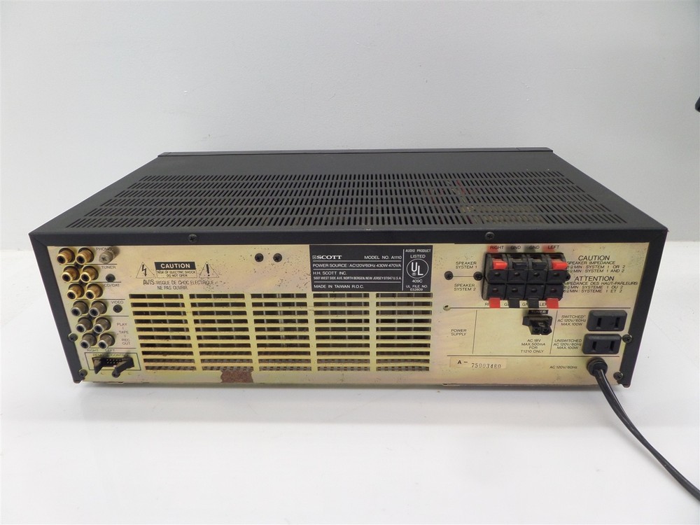 Vintage Scott A1110 Stereo System Graphic Equalizer