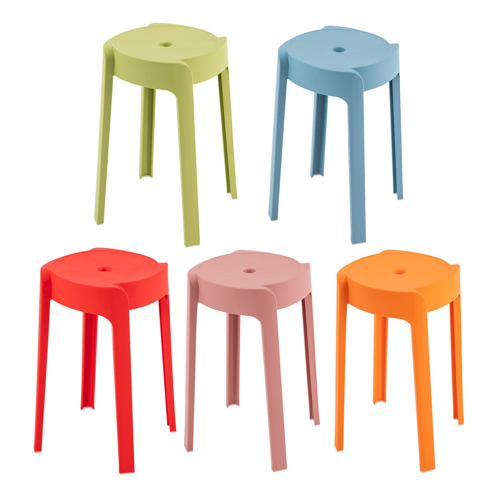 Plastic Stool Thickened Household Stacking Dining Table Round Stool High Stool