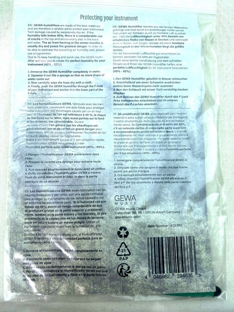 Gewa Bass Humidifier