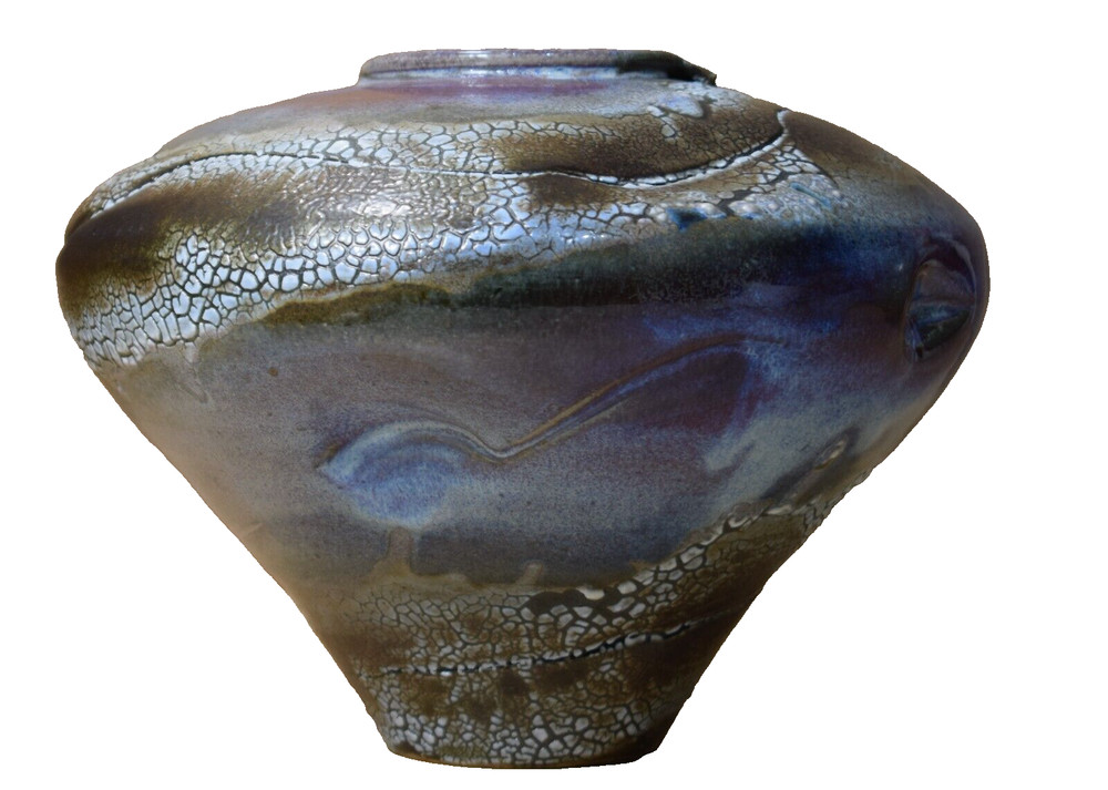 Vintage Hand Made Vase Studio Pottery Signed Feni