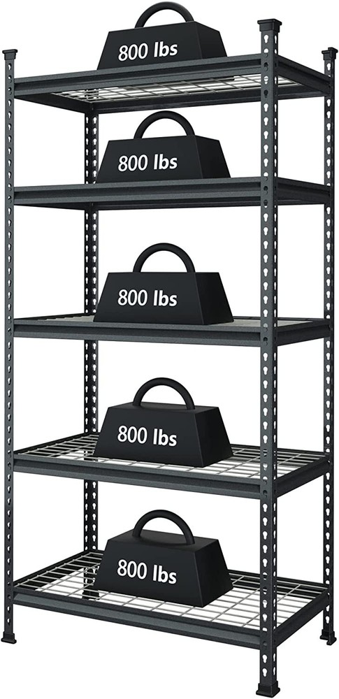 WORKPRO 36" 5-Tier Metal Storage Shelving Unit Storage Rack Shelf 4000 lbs Load