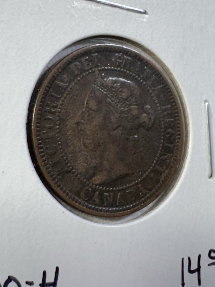 1900-H Canada Large Cent Bronze Coin
