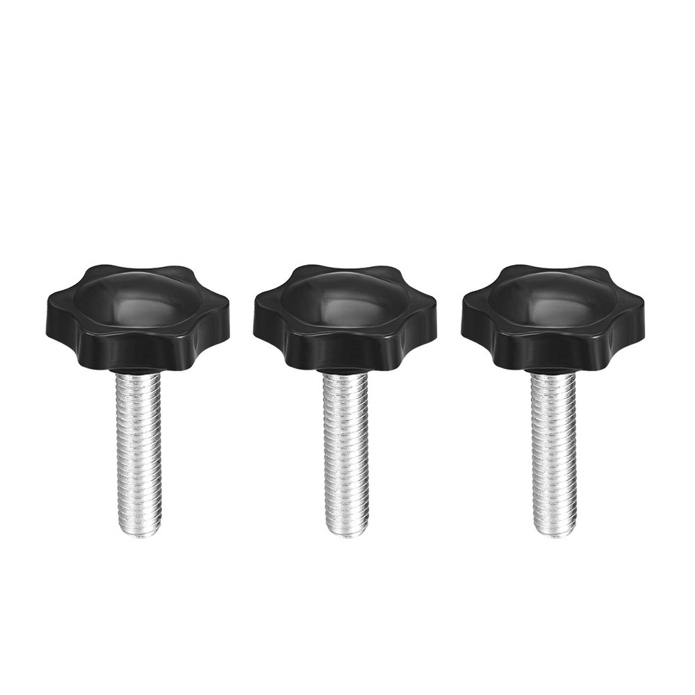 screw locking 38mm hexagonal plum dia M8 ×35mm thread 3pcs