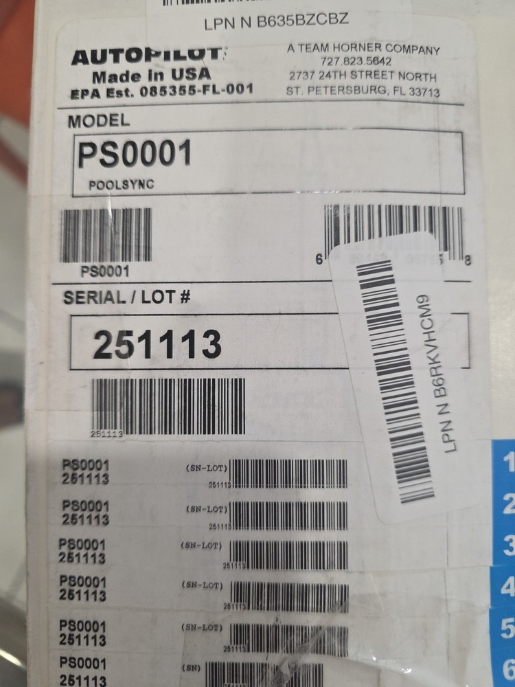 AquaCal PS0001 PoolSync WiFi Controller, for Heat Pump / ChlorSync Chlorinator