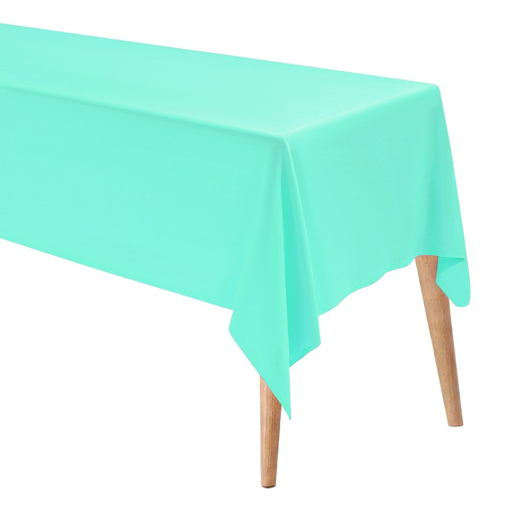 160x250cm Rectangle Tablecloth, Thickened Polyester Table Cloth Turquoise