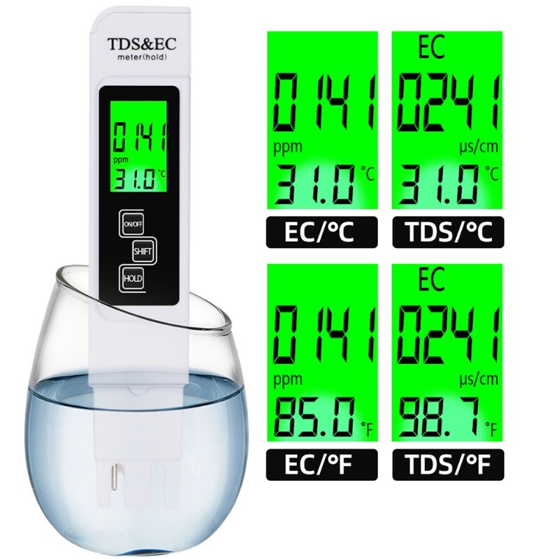 2-Pack TDS Meter Digital Water Quality Tester EC&Temperature for Drinking Water
