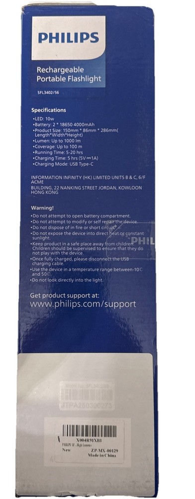 philips rechargeable Flashlight
