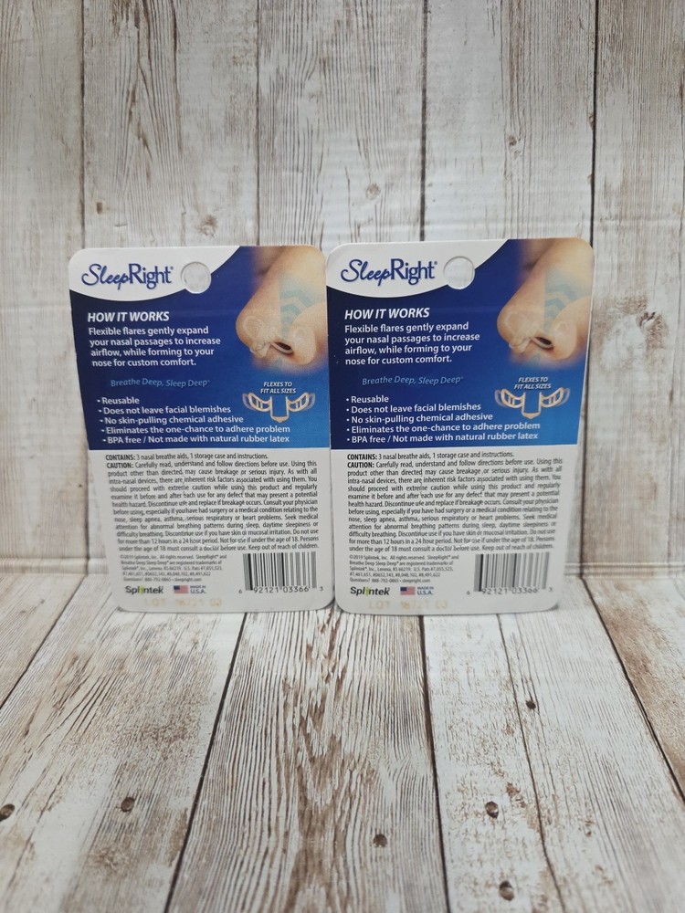 Sleep right Nasal Aides 2 Pack