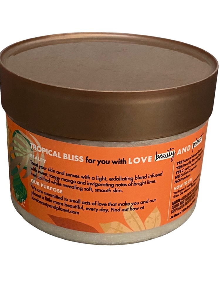 Beloved Mango & Lime Whipped Body Scrub With Essential Oils 10oz