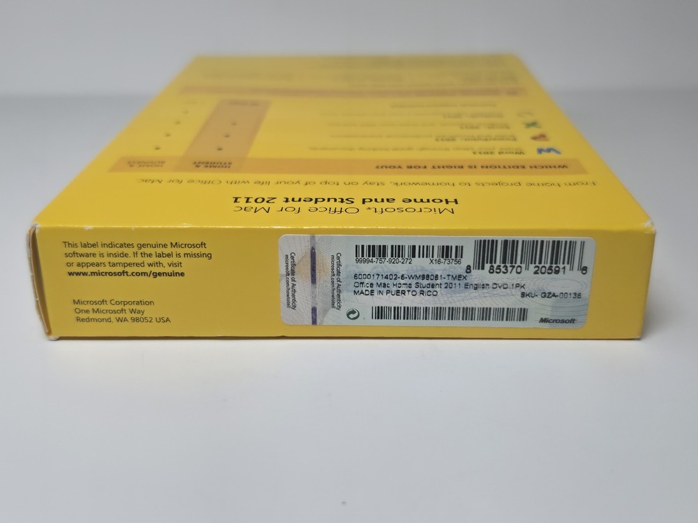 Microsoft Office MAC 2011 WPX Home and Student